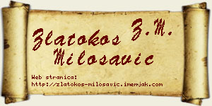 Zlatokos Milosavić vizit kartica